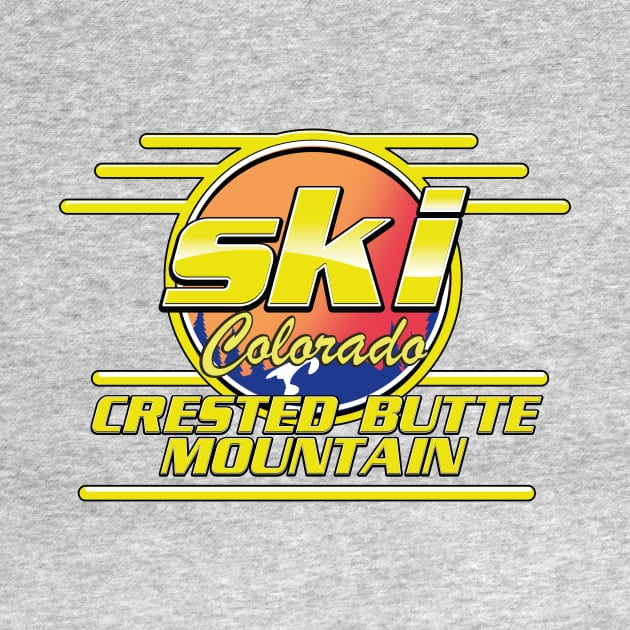 ski Crested Butte Colorado 80s logo by nickemporium1